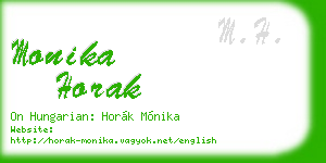 monika horak business card