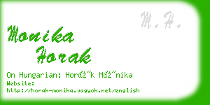 monika horak business card